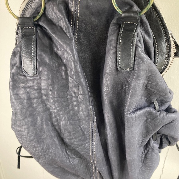 Collection Privee Black Leather Bag Italy NWOT deconstructed Antwerp 7 - Picture 9 of 13